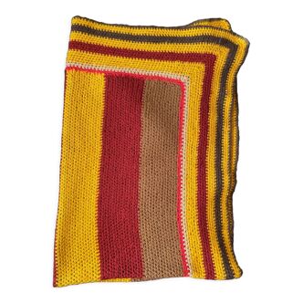 Plaid patchwork en laine