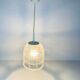 Lampe pendante en fer et verre de Glashütte Limburg, années 1960