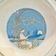 X6 hollow plates with blue pattern san marciano ceramiche- retro-kitchen- vintage