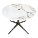 Florence Knoll - Round tabletop, Calacatta Oro Verde marble, chrome base