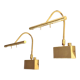 Adjustable brass bedside lamps, Italy, 1980s