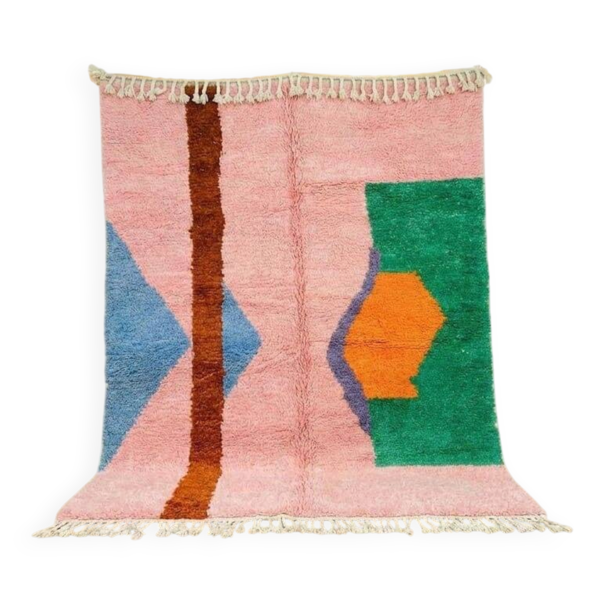 Handmade traditional Beni Ourain Berber rug 150/250 cm