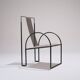 Metal armchair, anderl kammermeier, 1980s