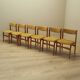 Set of six teak chairs, Danish design, 1970s, production: Denmark