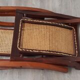 Vintage Viennese weave folding armchair