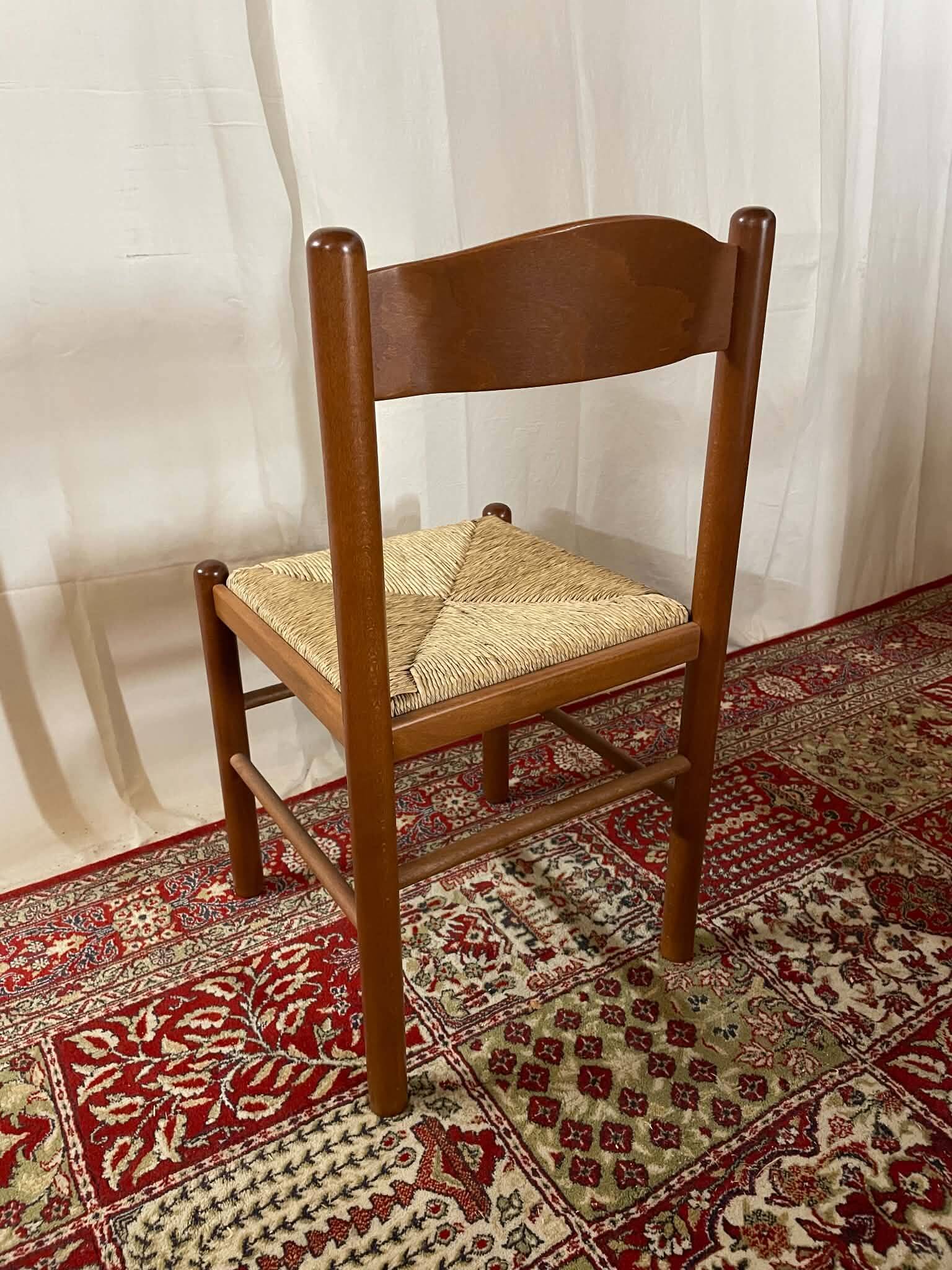36 chaises vintage en hêtre et paille – Vente par lots – Grande série