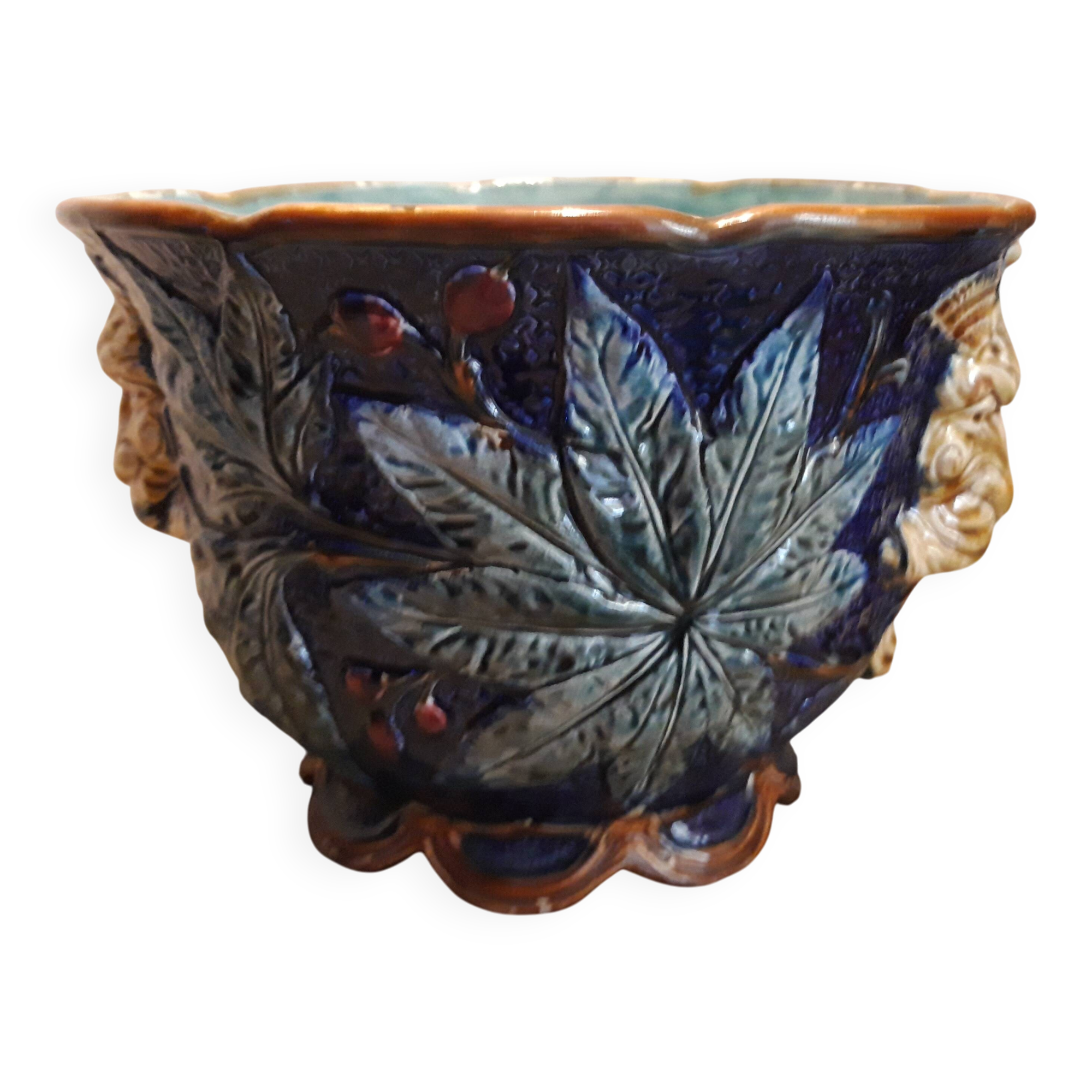 Cache pot en barbotine