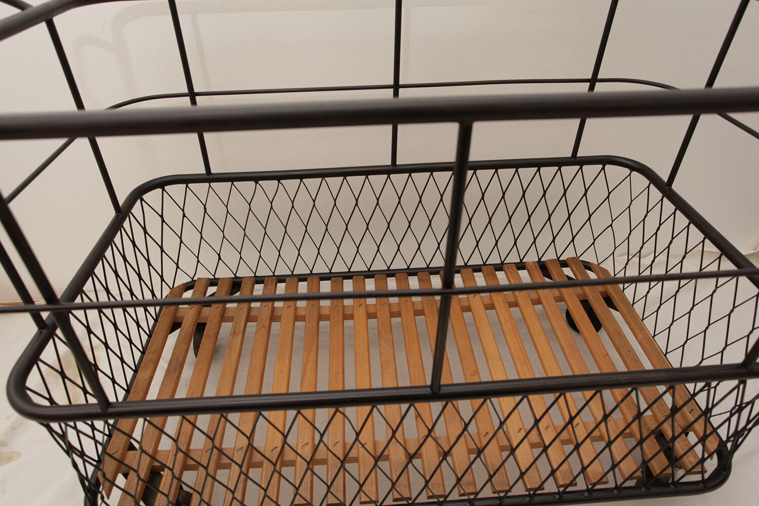 Industrial metal baker's bread cart