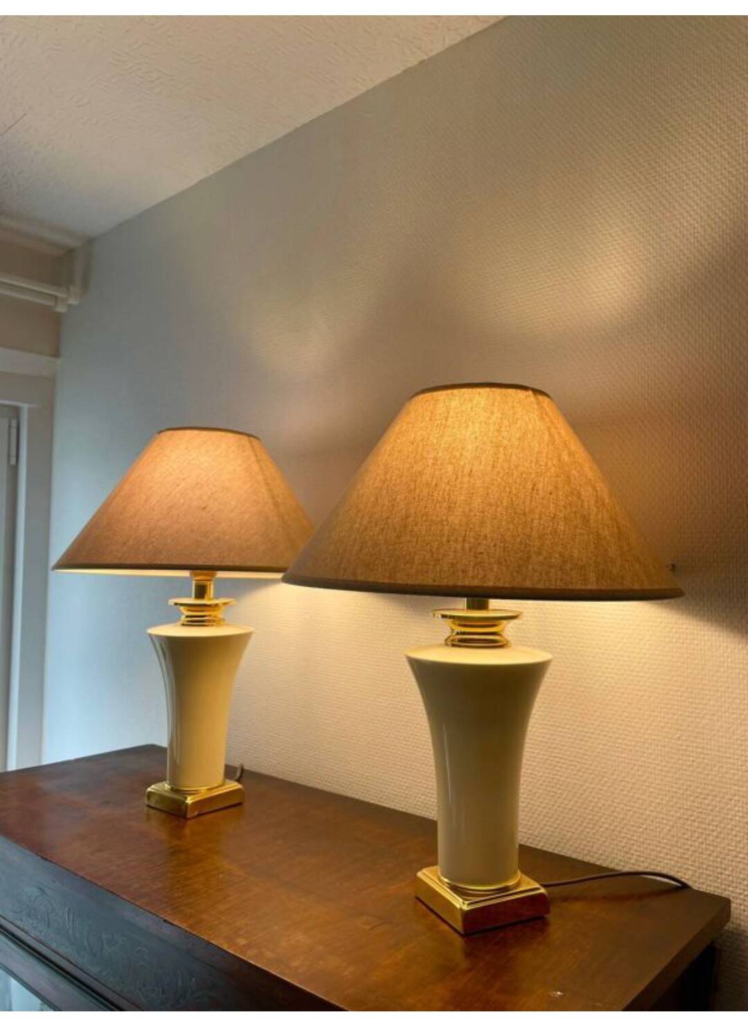 Pair of lamps "the Dolphin"