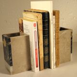 Marble bookends 12 x 7 cm