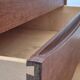 1960s, Danish chest of drawers, original condition, foldable mirror, solid teak wood.