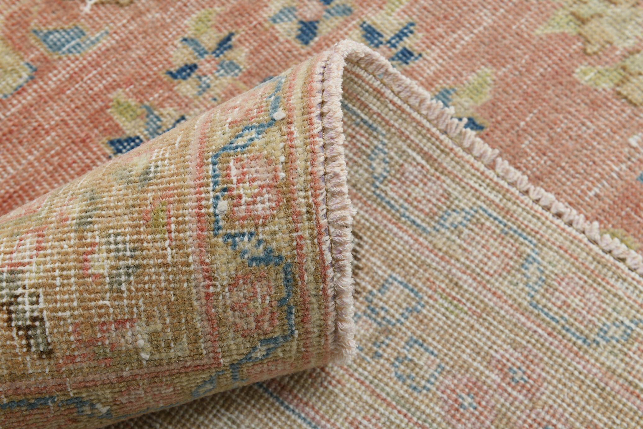 9x12 blue and pink persian rug 380x285cm