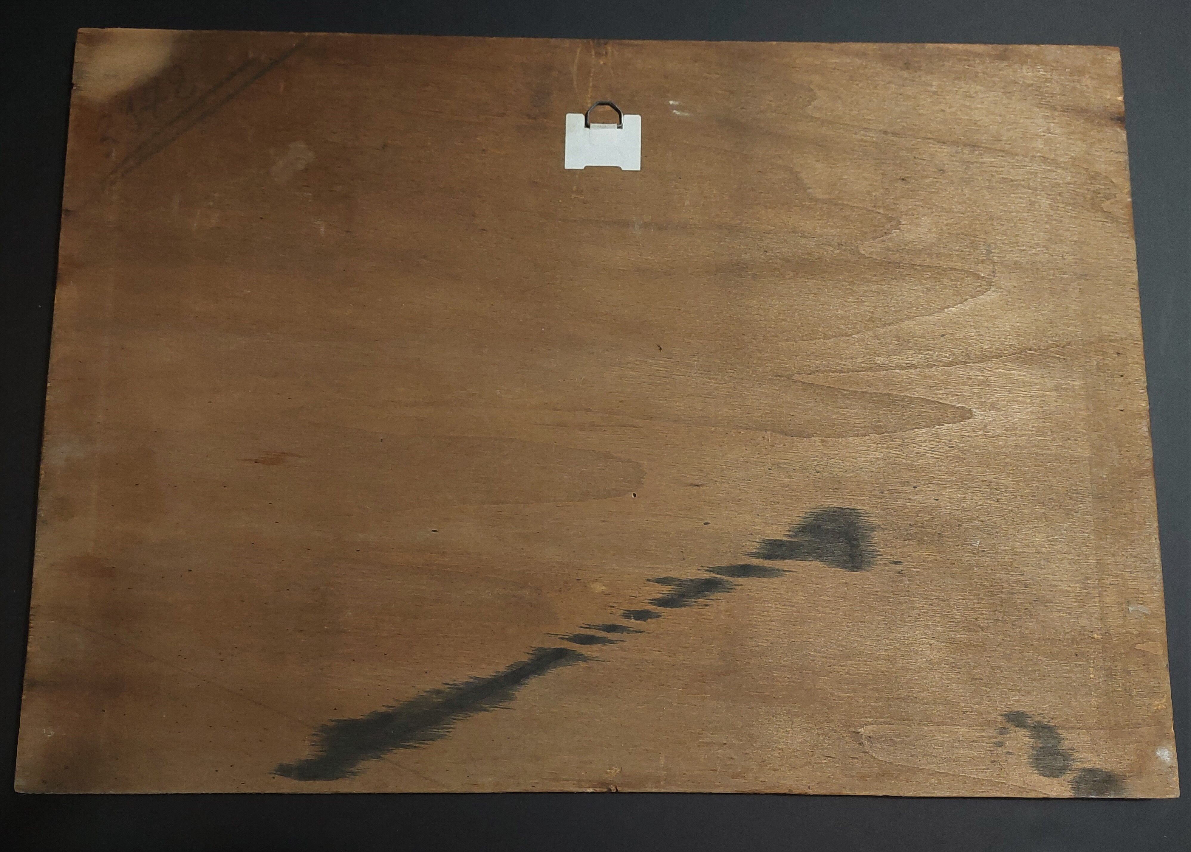 Painting oil on marine panel signed