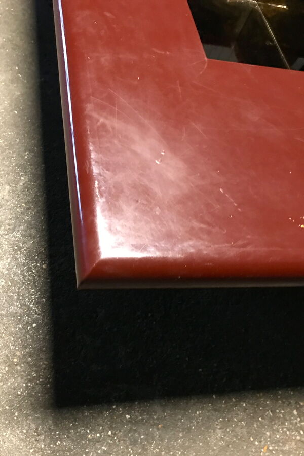 Table basse de Jean Claude mahey, laque, 1970, design vintage