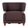 Avant-garde armchair made in 1920s france. fully restored