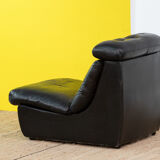 Vintage Scandinavian leather fireside chair – 75 cm