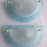 Paire d'appliques murales demi-lune vintage