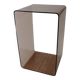 Vintage side table plexiglass 1970s design by Michel Dumas