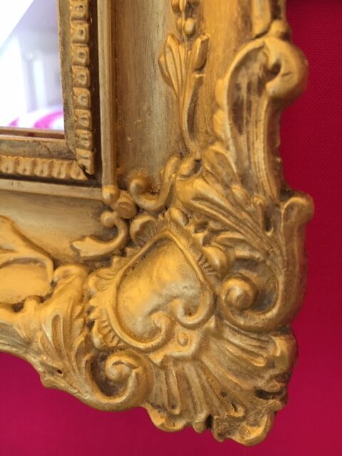Gold mirror Napoleon lll, 50 x 42cm