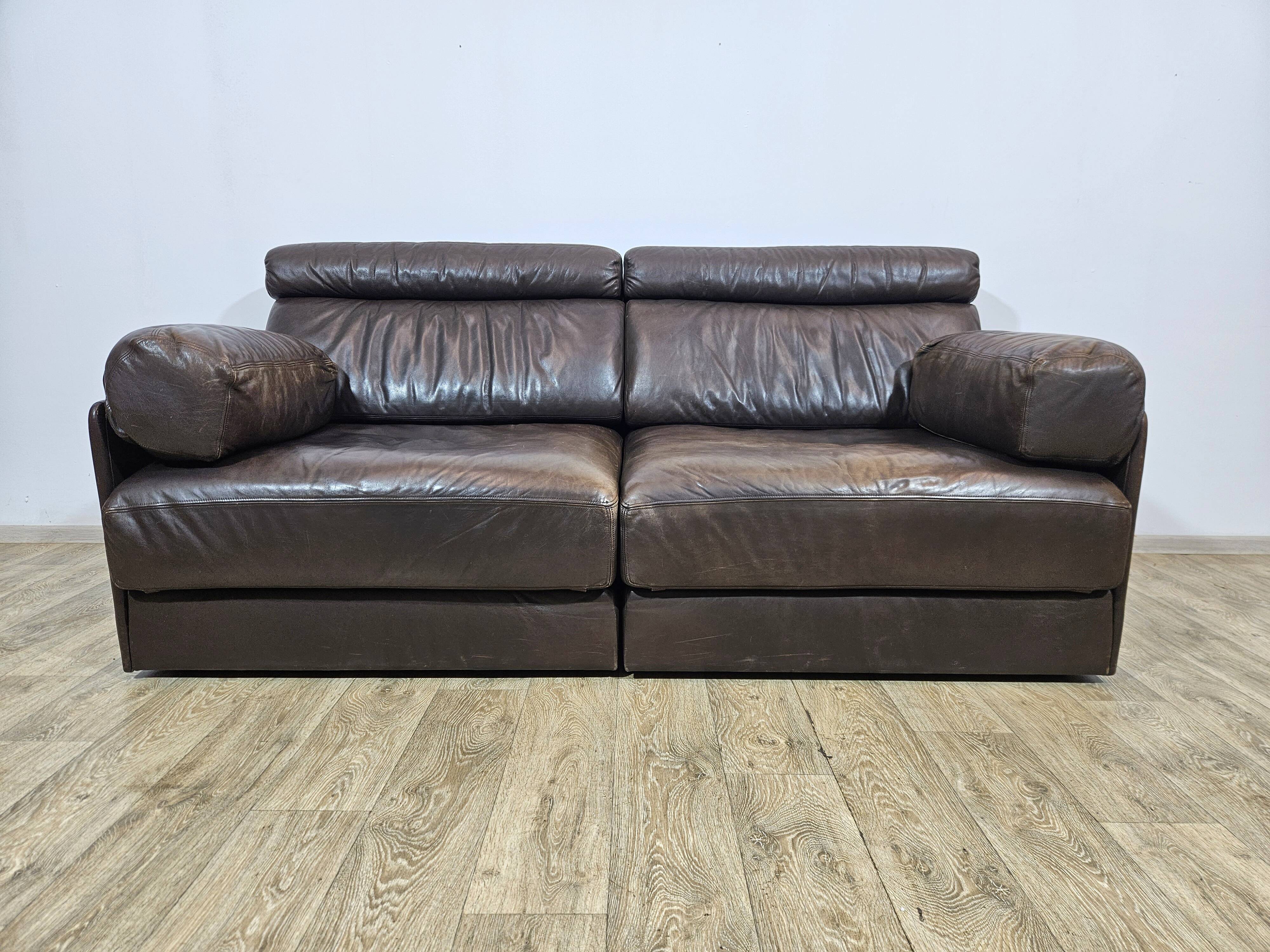 De Sede DS76 sofa, Switzerland, 1970s.