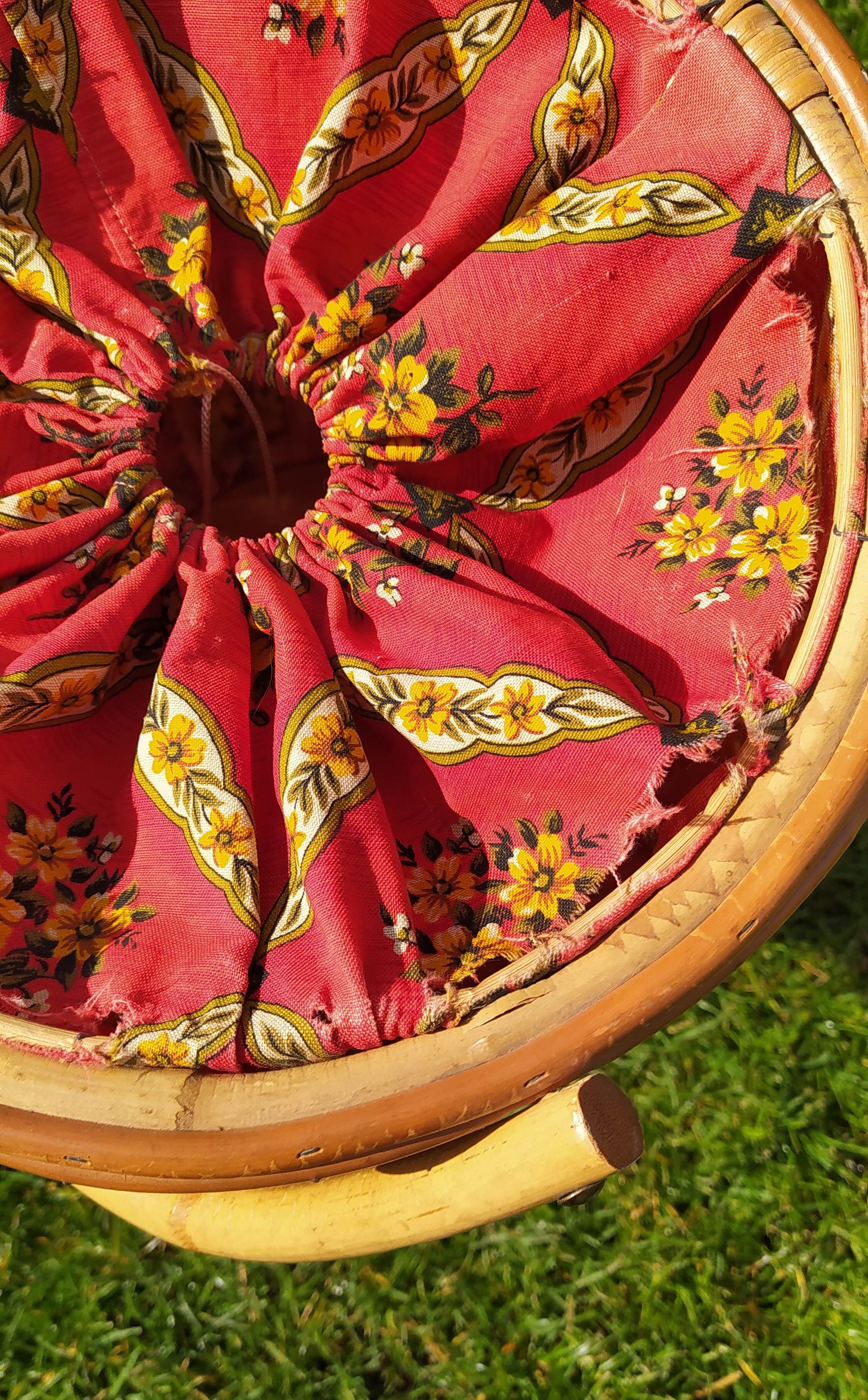 Vintage bamboo and rattan worker