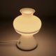 Lampe champignon en verre opalin Flygsfors Orrefors, Suède années 1970