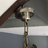 Murano glass and chrome suspension