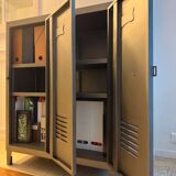 Armoire Casier B2 métal / 2 portes - L 80 x H 102 cm / Réédition 1930 - Tolix