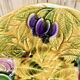 Old Sarreguemines barbotine fruit bowl salad bowl circa 1920