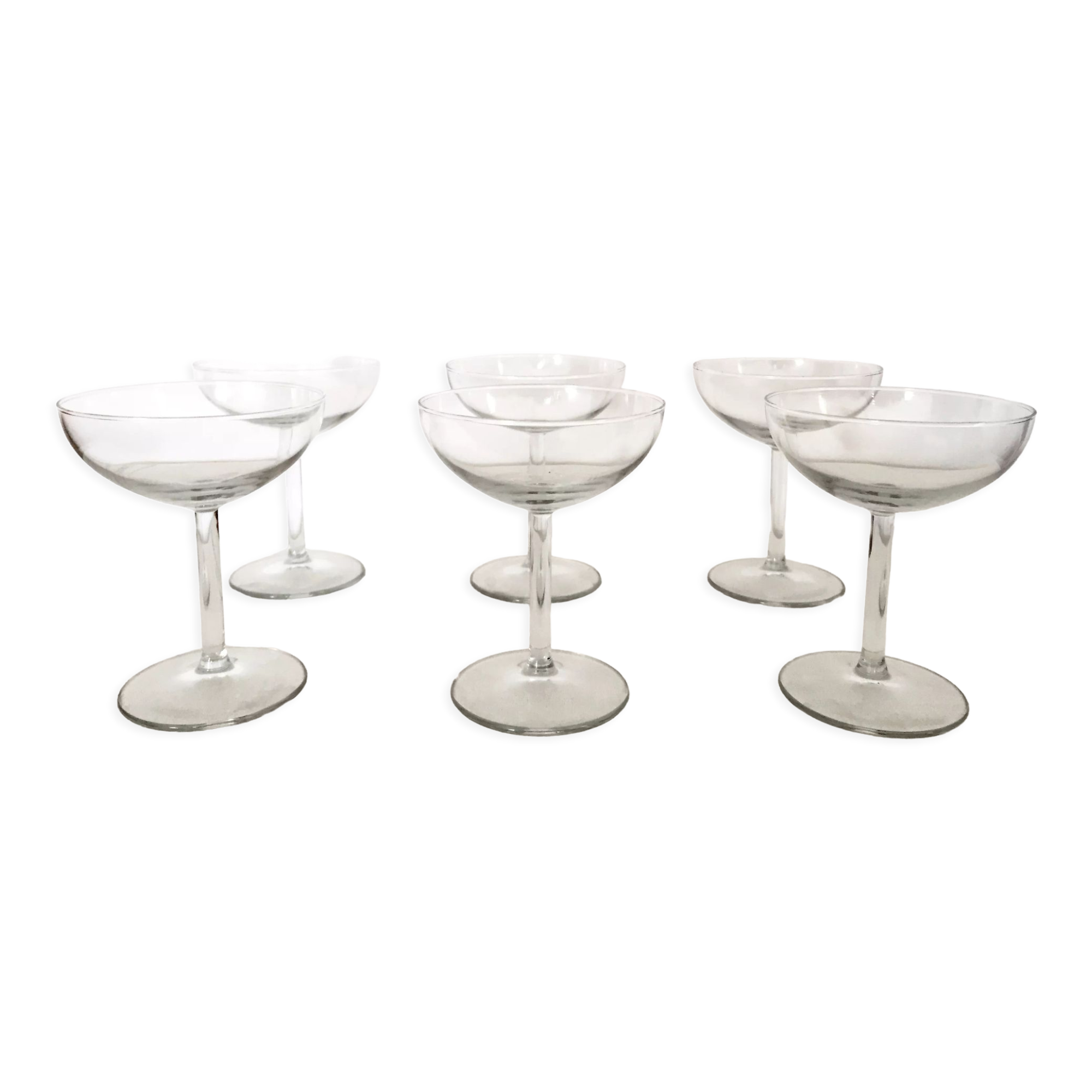 Set of 6 champagne glasses H12,5cm