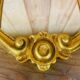 Antique gilded mirror.