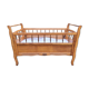 Wooden cot, vintage, 50s