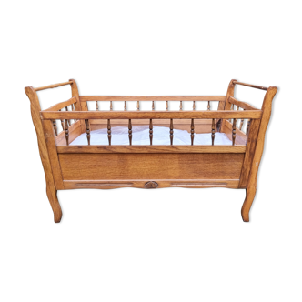 Wooden cot, vintage, 50s