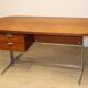Vintage desk by George Nelson in wood and aluminum, 1960s