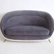 Grey velvet sofa by Guglielmo Veronesi for ISA, circa 1950.