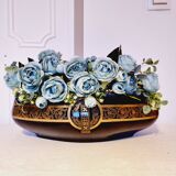 Jardinière En Porcelaine Sarraguemines Numérotée Français Style Napoléon 19ème Siècle