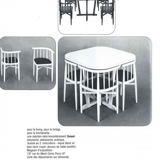 Thonet set of 4 built-in chairs 60s / 70s