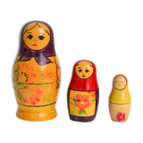 3 vintage matryoshkas