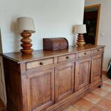 Antique 4-door oak sideboard