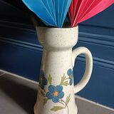 St. Clement blue flower pitcher