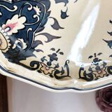 Decorative earthenware plate from Salins France decor Quevilly 25.5 cm