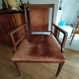 2 Art Deco chairs and 2 armchairs, 1930.
