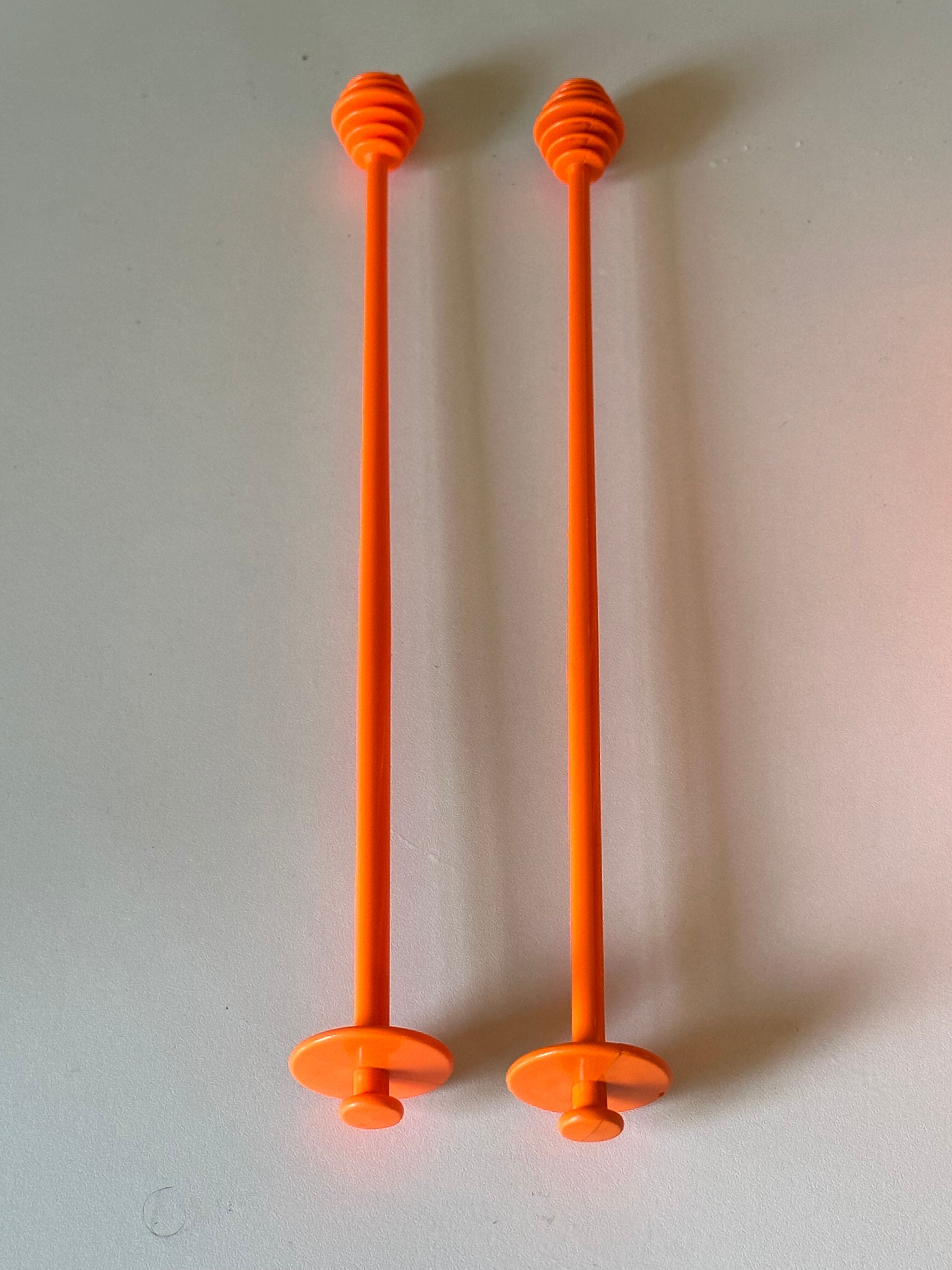 Orange plastic service vintage design orange 70 years