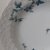 plates Bernardaud Limoges saint saens B & C blue vines
