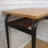 School desk and chair