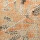Tapis vintage à décor géométrique orange et crème