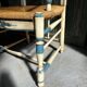 Antique hand-painted Provençal radassier – Straw seat