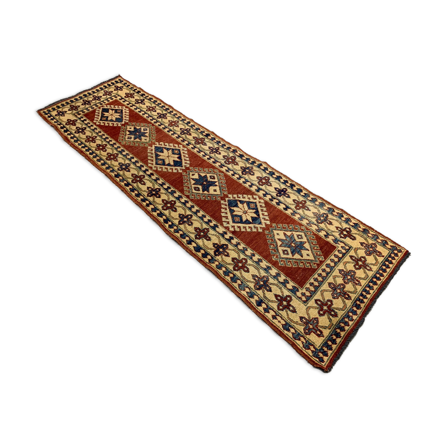 Narrow Kazak Runner, 216x85 cm