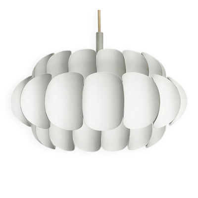 Suspension en métal blanc suisse du milieu du siècle par H. Zender pour Temde, années 1960