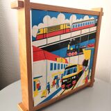 Three-sided puzzle design 60s - 70s